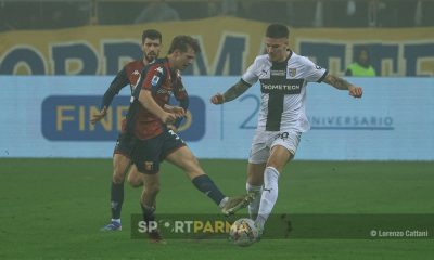 Parma Genoa 0 1 11a giornata Serie A 2024 2025 Dennis Man in azione