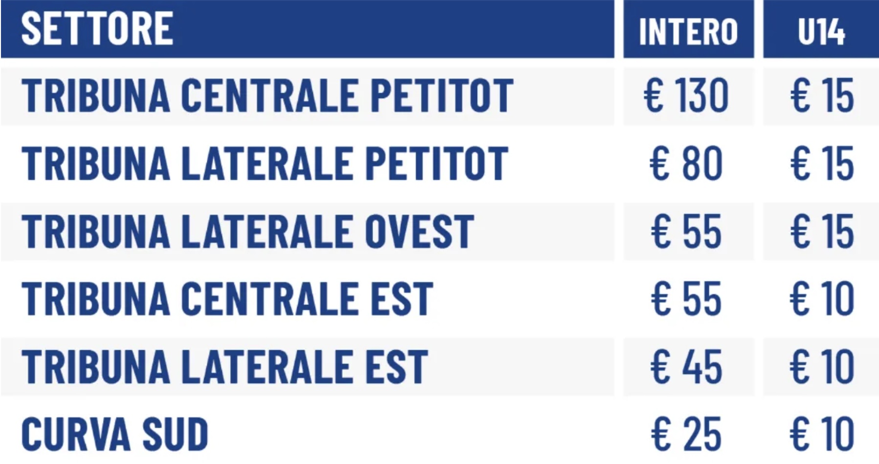 Prezzi dei biglietti per Parma Lazio 14a giornata Serie A 2024 2025