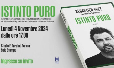 Sebastien Frey presenta il suo libro Istinto Puro al Tardini il 4.11.2024