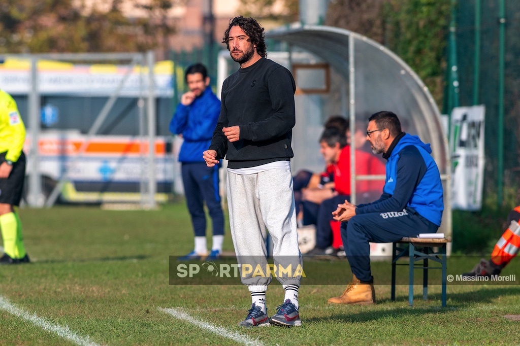 Terme Monticelli Futura Fornovo Medesano 13a giornata Promozione gir. A 2024 2025 il mister dei biancocelesti Alessandro Groppi