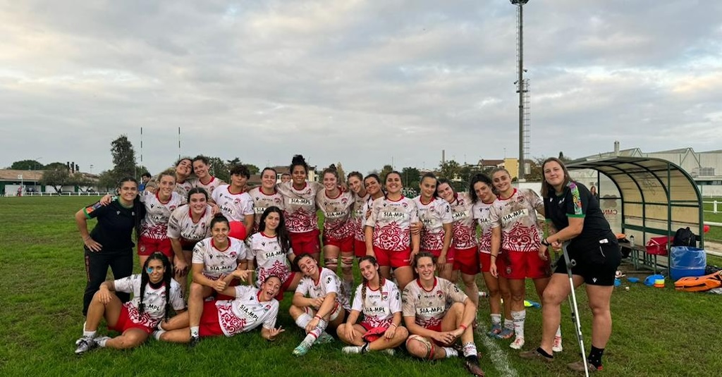 foto di gruppo Rugby Colorno femminile