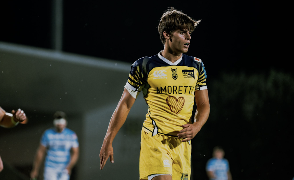 il rugbysta Filippo Bozzoni Zebre Parma