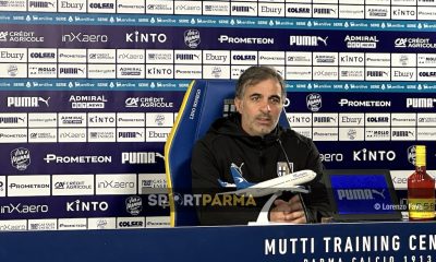 mister Fabio Pcchia Parma Calcio 1913 in conferenza stampa l8.11.2024