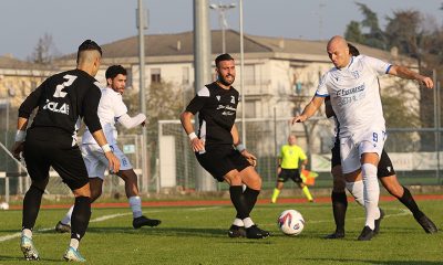 Andrea Ferretti in azione in Borgo San Donnino Zola Predosa 0 0 12a giornata Eccellenza 2024 2025