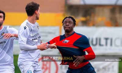 Futura Fornovo Medesano Sorbolo Biancazzurra 0 0 17a giornata Promozione gir. A 2024 2025 Federico Davighi trattiene per la maglia Jean Christian Koappa