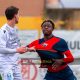 Futura Fornovo Medesano Sorbolo Biancazzurra 0 0 17a giornata Promozione gir. A 2024 2025 Federico Davighi trattiene per la maglia Jean Christian Koappa