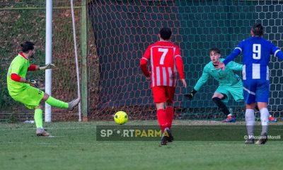 Marzolara Langhiranese 1 1 13a giornata Prima Categoria gir. B 2024 2025 il portiere Tommaso Corradi segna su rigore al collega Gian Marco Braccini