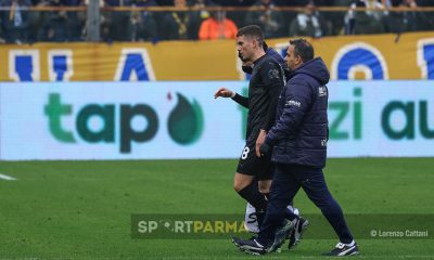 Parma Hellas Verona 2 3 16a giornata Serie A 2024 2025 Nahule Estevez abbandona il campo per infortunio