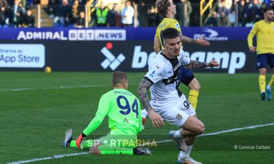 Parma Lazio 3 1 14a giornata Serie A 2024 2025 Dennis Man segna il gol che sblocca la partita