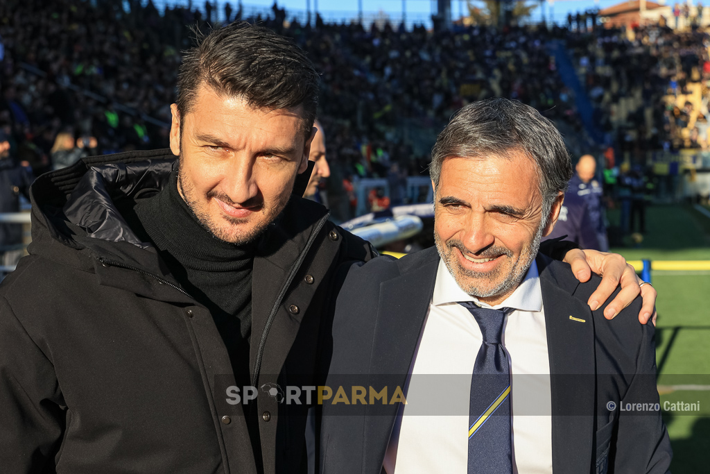 Parma Monza 2 1 18a giornata Serie A 2024 2025 gli allenatori Salvatore Bocchetti e Fabio Pecchia