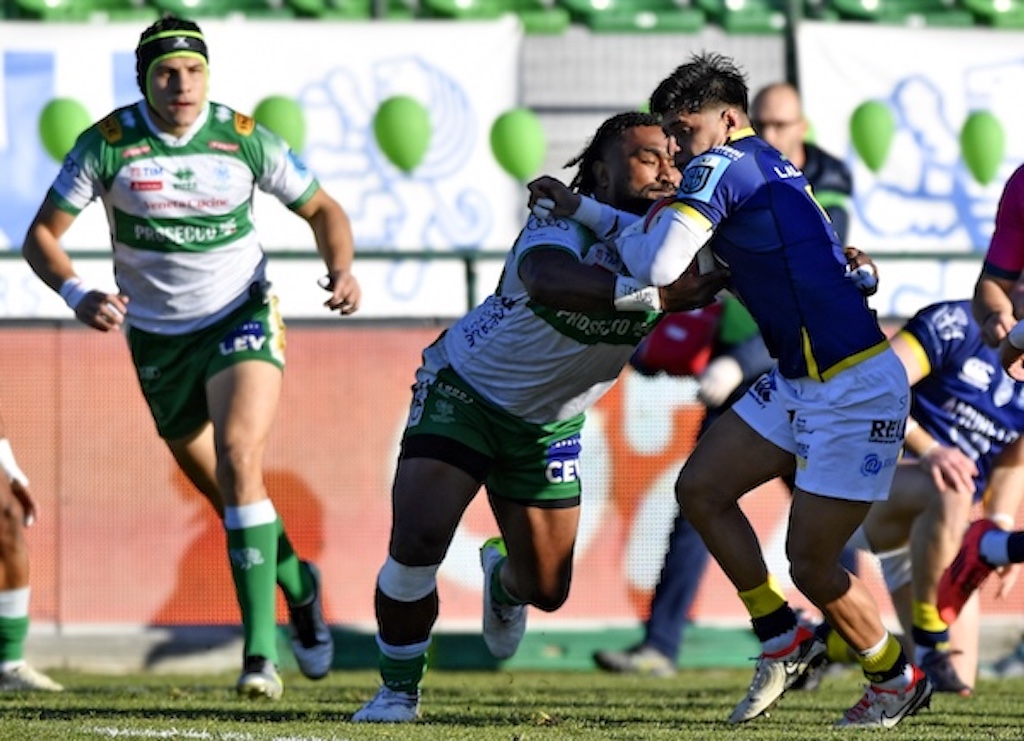 URC 2024 2025 Benetton Rugby Zebre Parma 11 10 foto Inpho