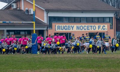 ingresso in campo di Rugby Noceto vs Rugby Parma 26 15 Serie A rugby 2024 2025 foto Sicuri