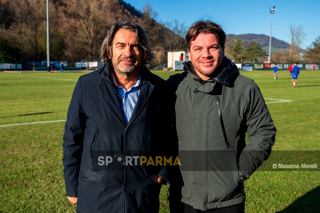 papa Stefano e il figlio Simone Pompini direttori sportivi contro in Marzolara Langhiranese 1 1 13a giornata Prima Categoria 2024 2025