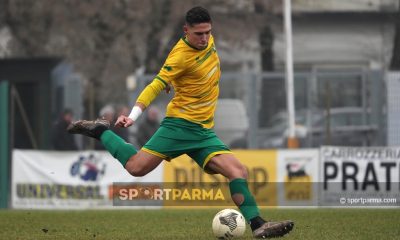 Colorno Salsomaggiore 2 2 22a giornata Eccellenza 2024 2025 Lorenzo Vezzani carica il destro