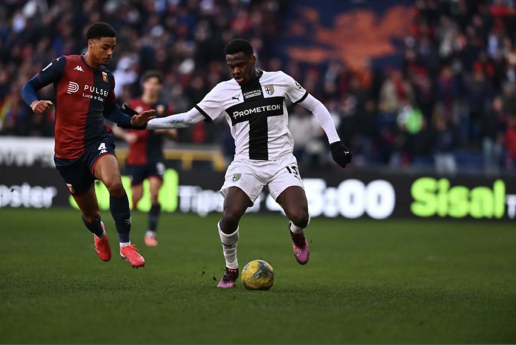 Genoa Parma 1 0 20a giornata Serie A 2024 2025 Koni De Winter e Ange Yoan Bonny