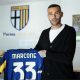 Il portiere Richard Marcone con la maglia numero 33 del Parma