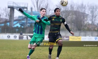 Lorenzo Marverti e Luis Angel Carrasco in Colorno Real Formigine 1 2 18a giornata Eccellenza 2024 2025