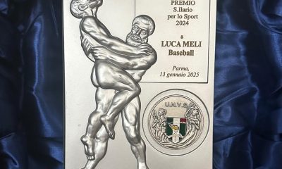 PREMIO S.Ilario a Luca Meli pre Parma Baseball