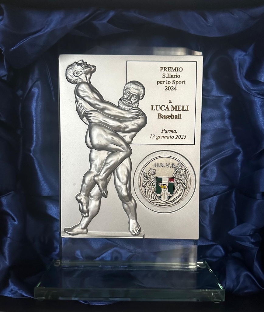 PREMIO S.Ilario a Luca Meli presidente Parma Baseball