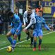 Parma Venezia 1 1 21a giornata Serie A 2024 2025 Antoine Hainaut stretto tra Egill Mikael Ellertsson e Gaetano Oristanio
