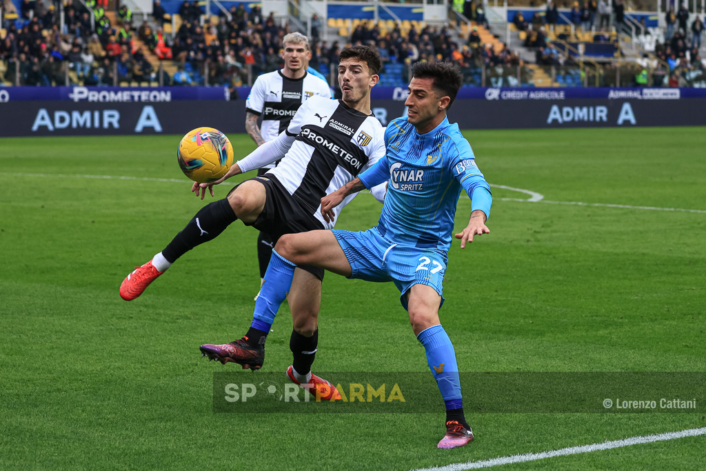 Parma Venezia 1 1 21a giornata Serie A 2024 2025 Enrico Delprato e Antonio Candela