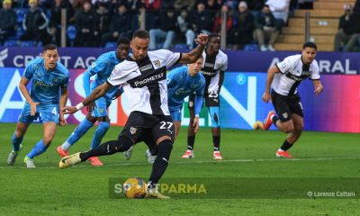 Parma Venezia 1 1 21a giornata Serie A 2024 2025 Hernani segna su calcio di rigore