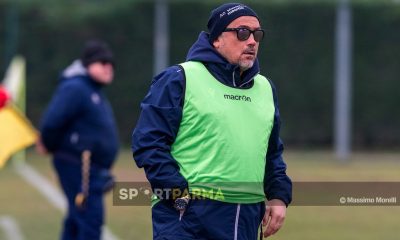 Real Sala Baganza Marzolara 2 2 18a giornata Prima Categoria gir. B 2024 2025 il mister ospite Luca Estasi