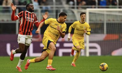 Youssouf Fofana e Simon Sohm in Milan Parma 3 2 22a giornata Serie A 2024 2025