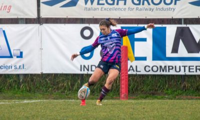 Zebre Parma femminile vs Iberians Sitges Francesca Granzotto 22 anni Unione Rugby Capitolina con la maglia delle Zebre NR