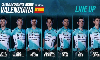 line up VF Group Bardiani Csf Faizane alla Classica Comunitat Valenciana 26.1.2025