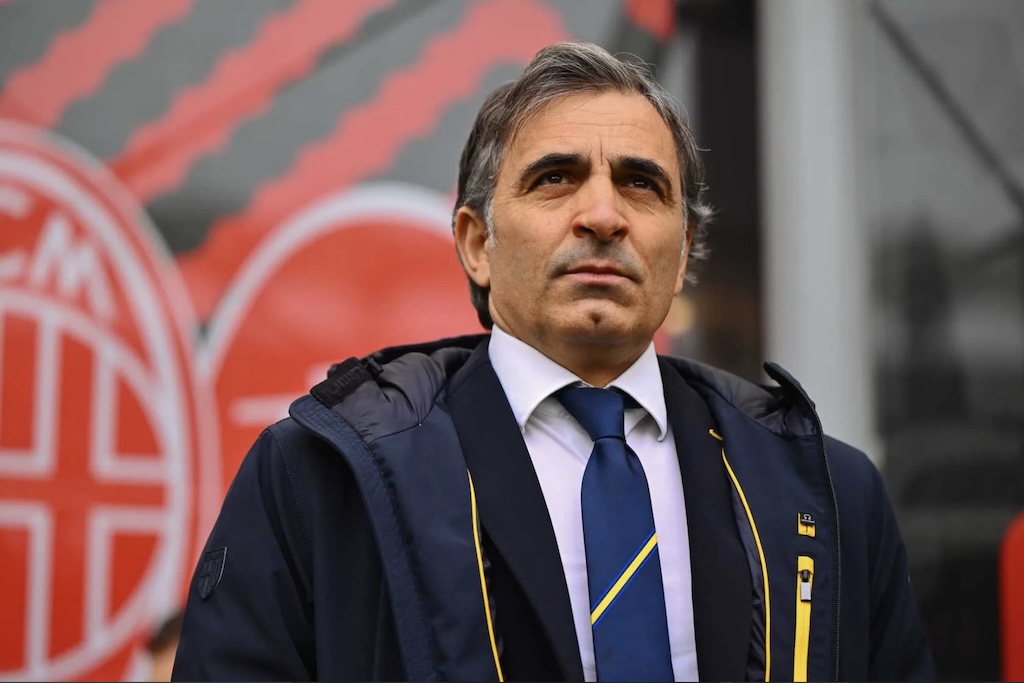 mister Fabio Pecchia in Milan Parma 3 2 22a giornata Serie A 2024 2025