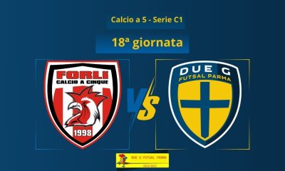 Forli Calcio a 5 vs Due G Futsal Parma 18a giornata Serie C1 calcio a 5 2024 2025