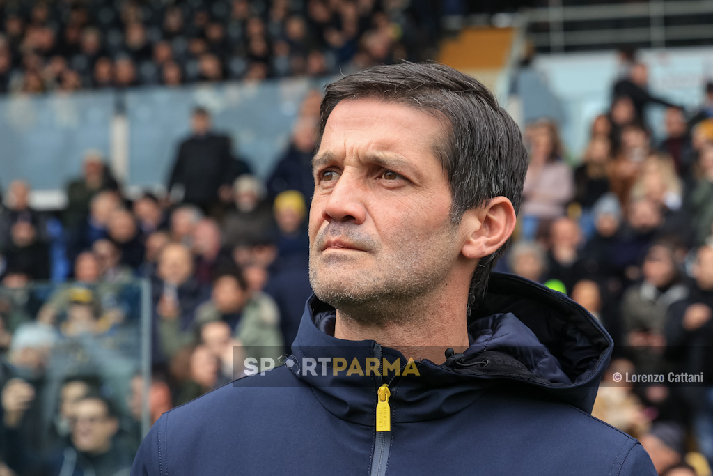 Parma Bologna 2 0 26a giornata Serie A 2024 2025 lallenatore dei crociati Cristian Chivu