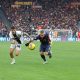 Roma Parma 5 0 17a giornata Serie A 2024 2025 Dennis Man e Angelino inseguono il pallone