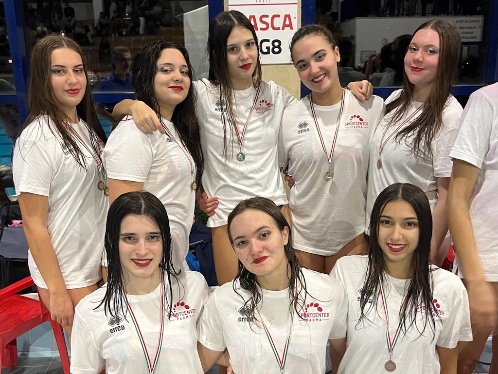 Squadra Junior nuoto artistico Sport Center Parma Polisportiva