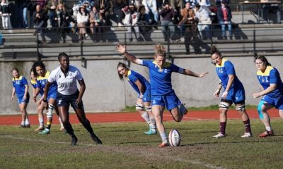 Veronica Madia 30 anni Rugby Colorno da il calcio dinizio alla sfida tra Iberians Majadahonda e Zebre Parma