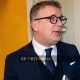 conferenza stampa di presentazione del nuovo AD del Parma Calcio 1913 Federico Cherubini allo stadio Tardini il 7.2.2025 primo piano di Cherubini