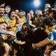 i giocatori delle Zebre Parma in festa dopo la vittoria su Edinburgh nell11a giornata di Uniter Rugby Championship