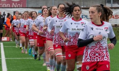 ingresso in campo Furie Rosse Rugby Colorno femminile