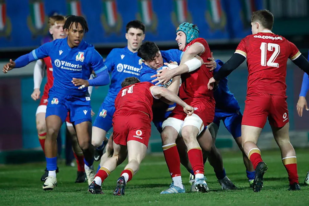 malik faissal in italia vs galles sei nazioni u20