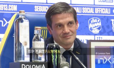 mister Cristian Chivu in conferenza stampa al Tardini il 20.02.2025