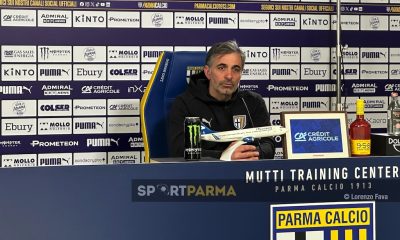 mister Fabio Pecchia Parma Calcio 913 in conferenza stampa il 15.2.2025