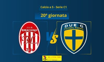 Baraccaluga vs Due G Futsal Parma 20a giornata Serie C1 calcio a 5 2024 2025