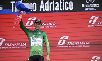 Manuele Tarozzi VF Group Bardiani CSF Faizane ancora maglia verde dopo la 4a tappa della Tirreno Adriatico