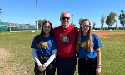 Oltretorrente softball da sx Sofia De Pasquale Stefano Cenci e Sofia Cenci