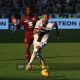 Parma Torino 2 2 28a giornata Serie A 2024 2025 Azevedo Hernani Jr in azione con lex crociato Yann Karamoh alle sue spalle