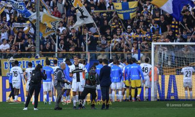 Parma Torino 2 2 28a giornata Serie A 2024 2025 Mateo Pellegrino con il trofeo del man of the match a fine partita