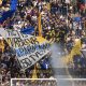 Parma Torino 2 2 28a giornata Serie A 2024 2025 bandiere gialloblu in Curva Nord