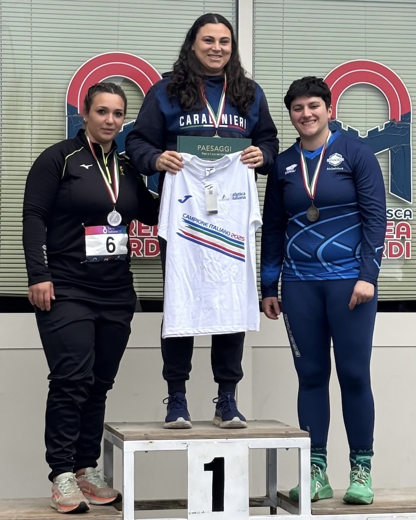 Sara Fantini vince a Rieti il 16° titolo italiano consecutivo piazzandosi prima sul podio davanti a Rachele Mori e Alessia Beneduce