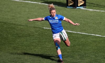 Veronica Madia con la maglia azzurra dellItalrugby femminile